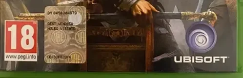 Assassin's Creed Syndicate, the PEGI square on its front