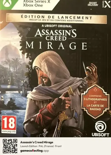 Assassin's Creed Mirage Xbox Series X, France box front
