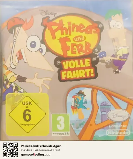 Phineas and Ferb: Ride Again Nintendo DS, Germany box front