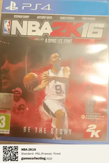NBA 2K16 PlayStation 4, France box front