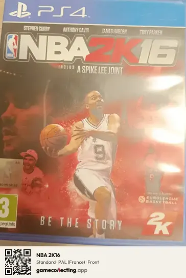 NBA 2K16 PlayStation 4, France box front
