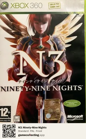 N3: Ninety-Nine Nights Xbox 360, PAL box front