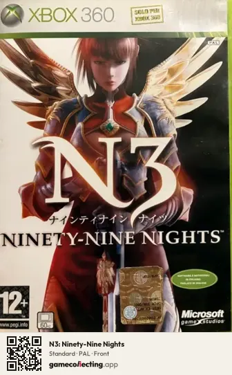 N3: Ninety-Nine Nights Xbox 360, PAL box front