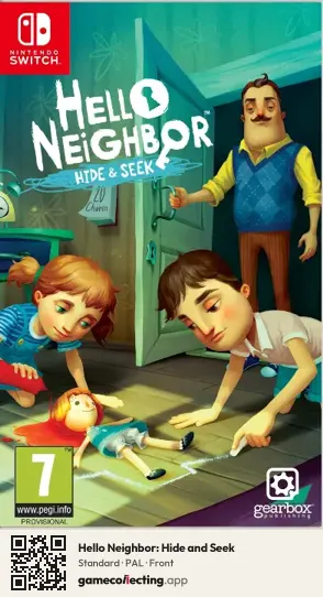Hello Neighbor: Hide and Seek Nintendo Switch, PAL box front