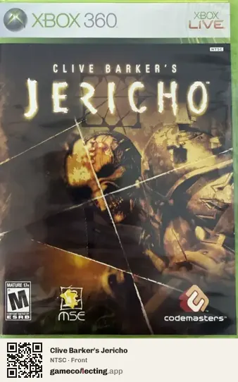 Clive Barker's Jericho Xbox 360, NTSC box front