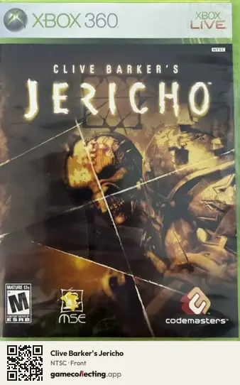 Clive Barker's Jericho Xbox 360, NTSC box front