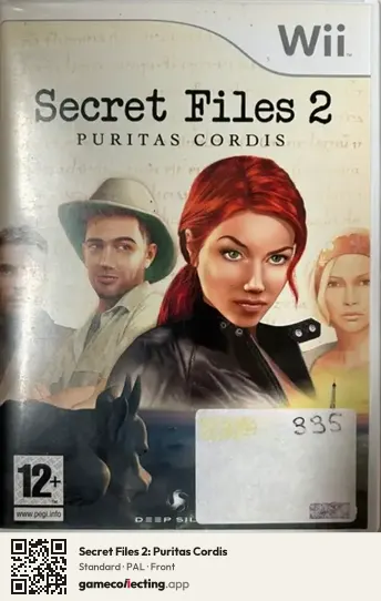Secret Files 2: Puritas Cordis Nintendo Wii, PAL box front