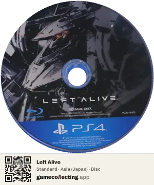 Left Alive PlayStation 4, Asia disc