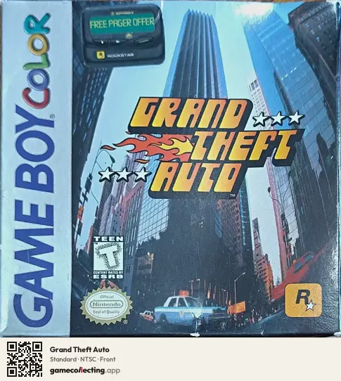 Grand Theft Auto Game Boy Color, NTSC box front