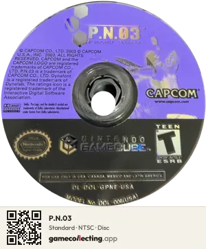 P.N.03 Nintendo GameCube, NTSC disc