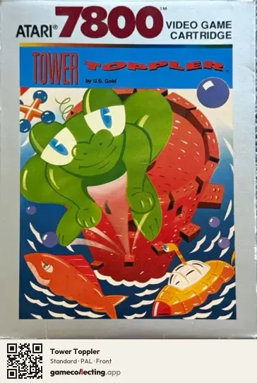 Tower Toppler Atari 7800, PAL box front