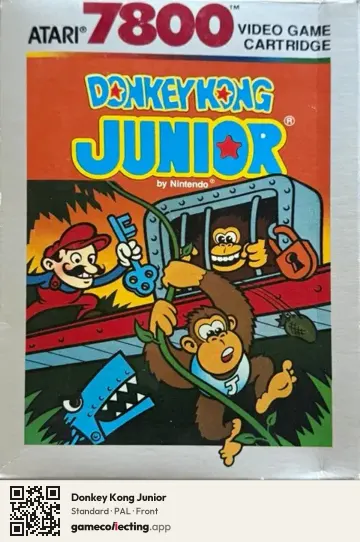 Donkey Kong Junior Atari 7800, PAL box front