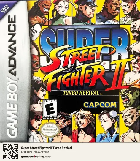 Super Street Fighter II Turbo Revival Game Boy Advance, NTSC box front