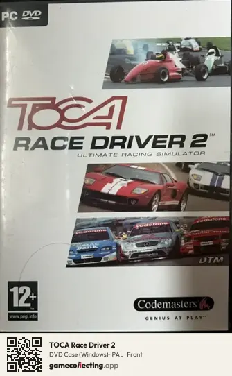 TOCA Race Driver 2 Computer, PAL box front