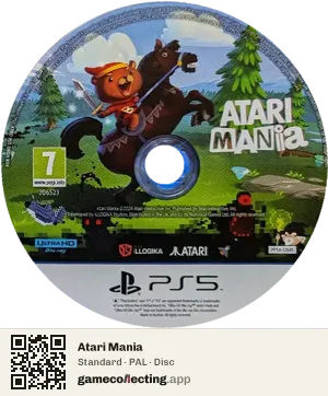 Atari Mania PlayStation 5, PAL disc