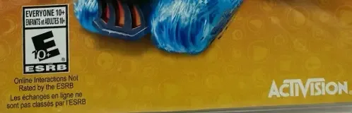 Skylanders: SuperChargers, the ESRB box on its front