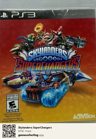Skylanders: SuperChargers PlayStation 3, NTSC box front