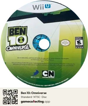 Ben 10: Omniverse Nintendo Wii U, NTSC disc