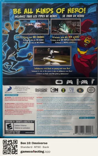 Ben 10: Omniverse Nintendo Wii U, NTSC box back