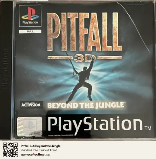 Pitfall 3D: Beyond the Jungle PlayStation, France box front