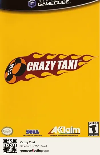 Crazy Taxi Nintendo GameCube, NTSC box front