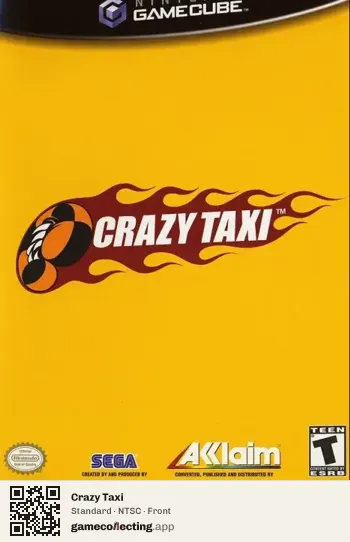 Crazy Taxi Nintendo GameCube, NTSC box front