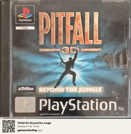 Pitfall 3D: Beyond the Jungle PlayStation, PAL box front