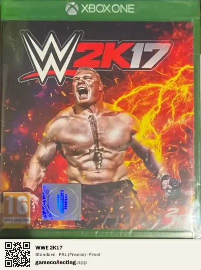 WWE 2K17 Xbox One, France box front