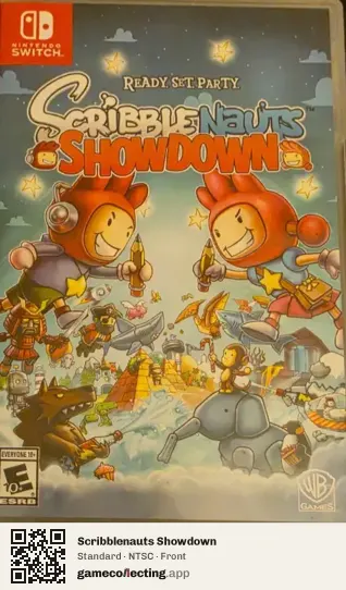 Scribblenauts Showdown Nintendo Switch, NTSC box front