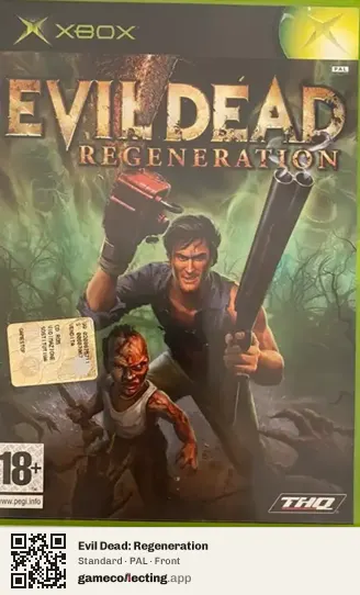 Evil Dead: Regeneration Xbox, PAL box front