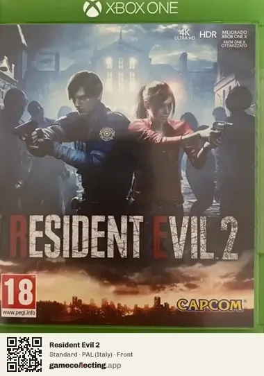 Resident Evil 2 Xbox One, Italy box front