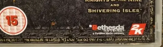 The Elder Scrolls IV: Oblivion, the BBFC circle on its front