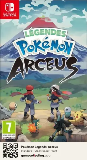 Pokémon Legends: Arceus Nintendo Switch, France box front