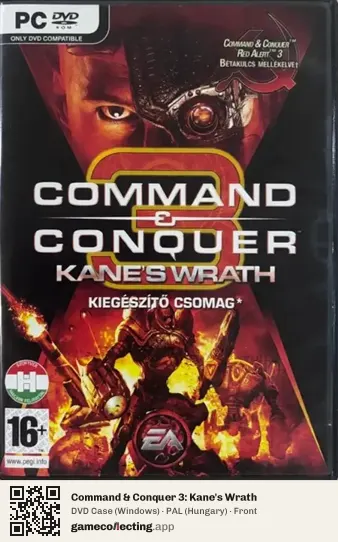Command & Conquer 3: Kane's Wrath Computer, Hungary box front