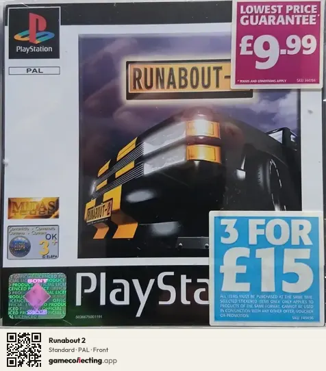Runabout 2 PlayStation, PAL box front