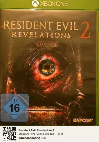 Resident Evil: Revelations 2 Xbox One, United Kingdom box front