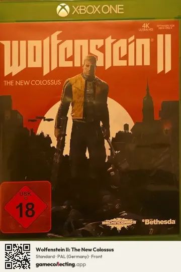 Wolfenstein II: The New Colossus Xbox One, Germany box front