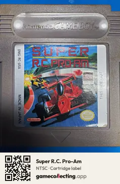 Super R.C. Pro-Am Game Boy, NTSC cartridge label