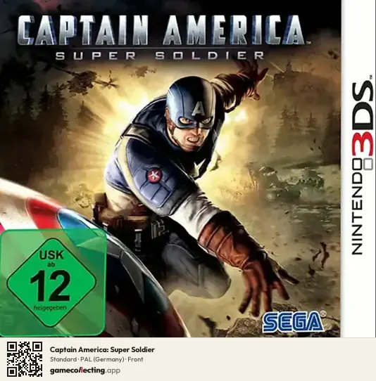 Captain America: Super Soldier Nintendo 3DS, Germany box front
