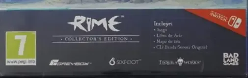 RiME, the PEGI square on its front