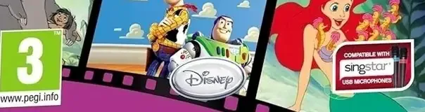 Disney Sing It: Family Hits, the PEGI square on its front
