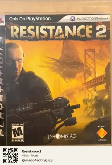 Resistance 2 PlayStation 3, NTSC box front