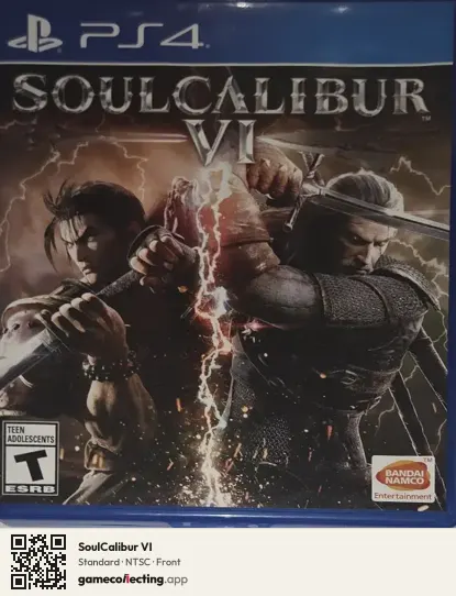 SoulCalibur VI PlayStation 4, NTSC box front