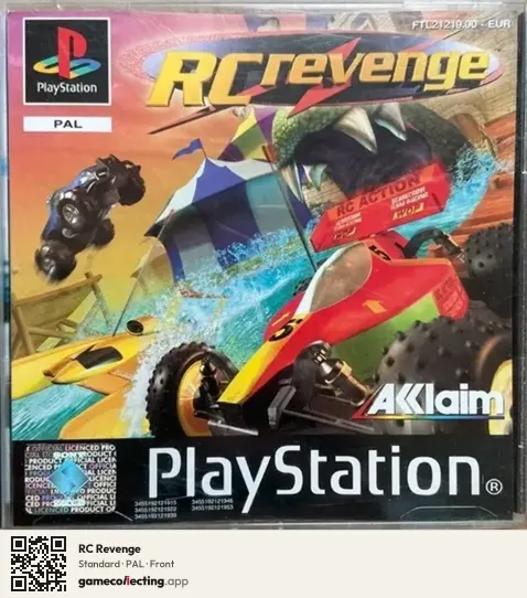 RC Revenge PlayStation, PAL box front