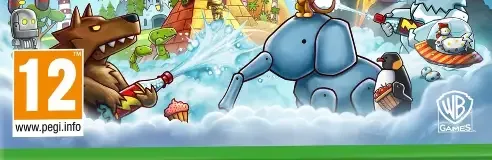Scribblenauts Showdown, the PEGI square on its front