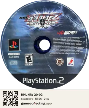 NHL Hitz 20-02 PlayStation 2, NTSC disc