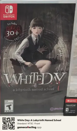 White Day: A Labyrinth Named School Nintendo Switch, NTSC box front