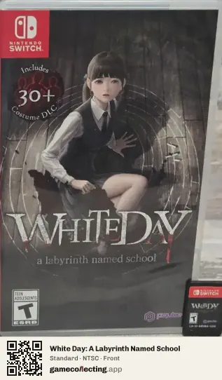 White Day: A Labyrinth Named School Nintendo Switch, NTSC box front