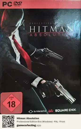 Hitman: Absolution Computer, PAL box front