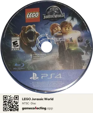 LEGO Jurassic World PlayStation 4, NTSC disc